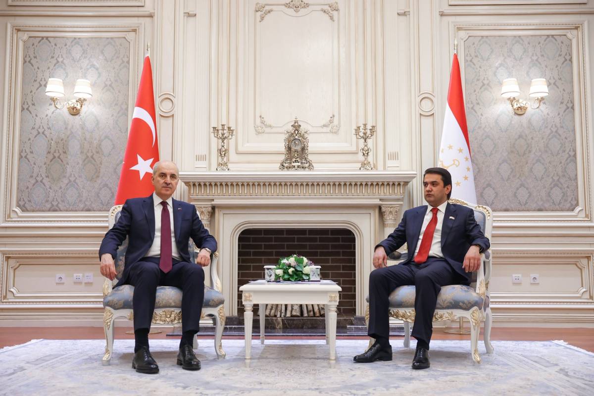 TBMM Başkanı Kurtulmuş, Tacikistan Ali Meclisi Milli Meclis Başkanı Emomali ile bir araya geldi