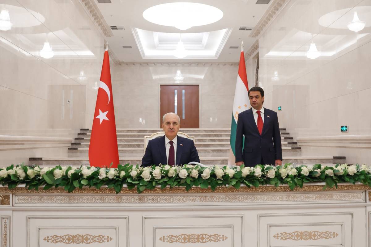 TBMM Başkanı Kurtulmuş, Tacikistan Ali Meclisi Milli Meclis Başkanı Emomali ile bir araya geldi