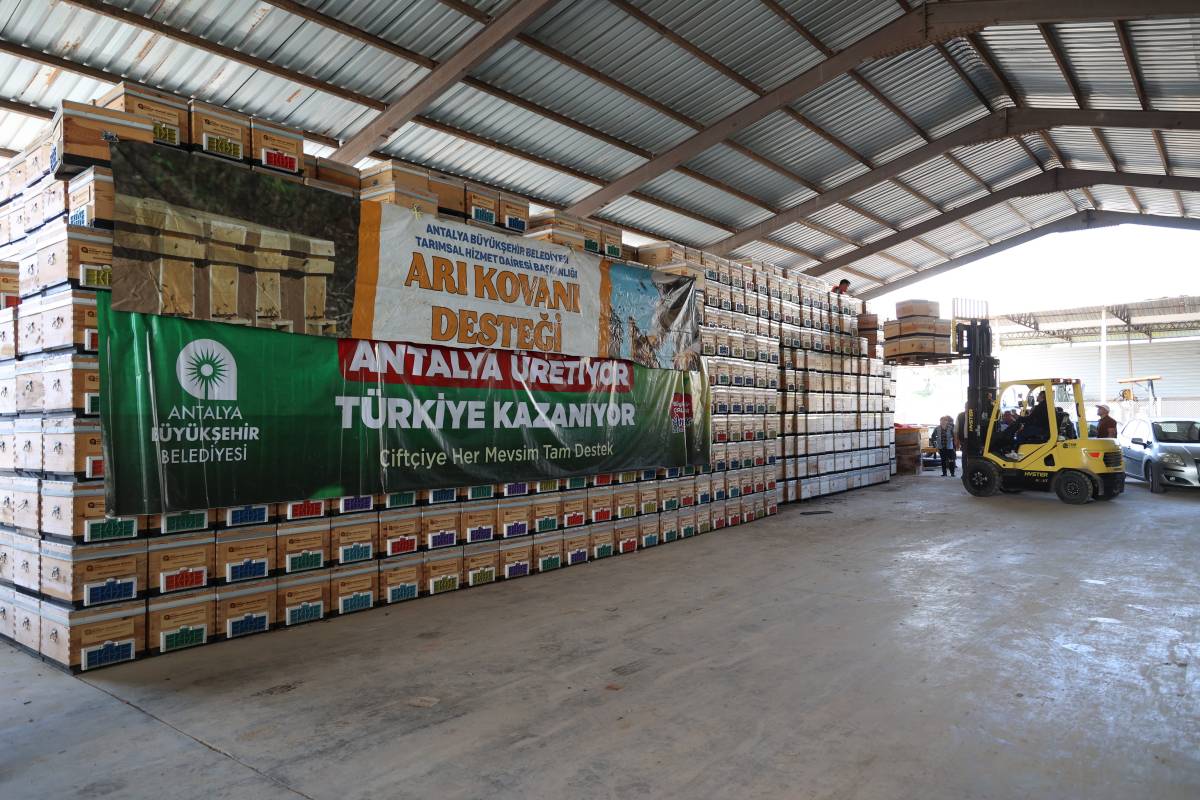 Büyükşehirden üreticiye arı kovanı desteği